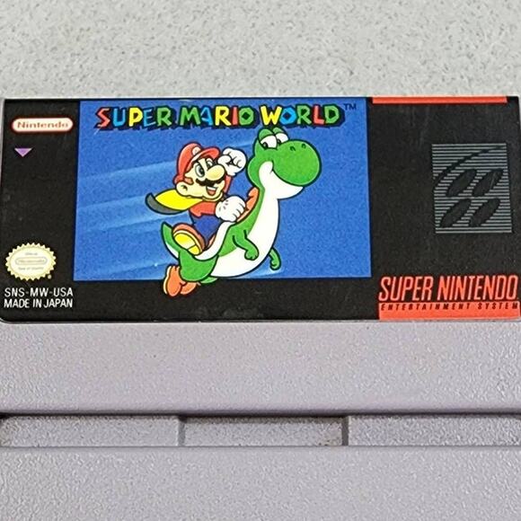 Super Mario World Super Nintendo (SNES, 1991) Video Game Only - Untested - Picture 1 of 4